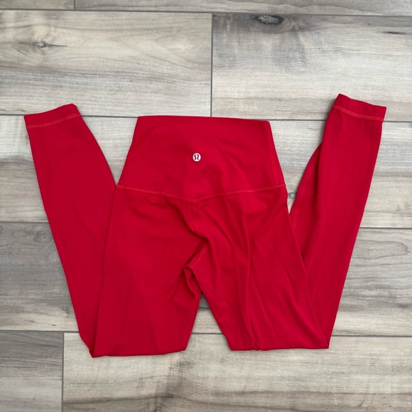 Lululemon Red Leggings - Picture 2 of 3
